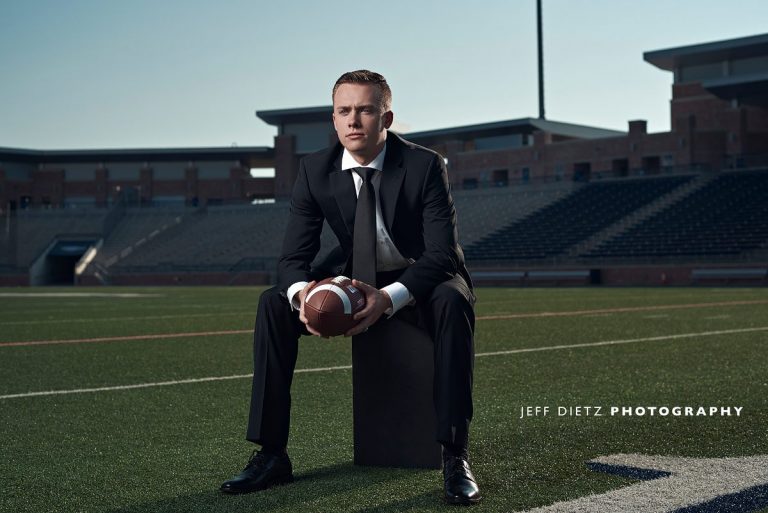 Allen senior defensive end eagles football at allen stadium dallas sports portraits