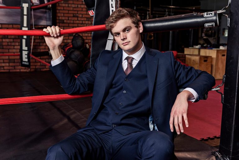 plano senior photos in title boxing gym Mckinney Tx