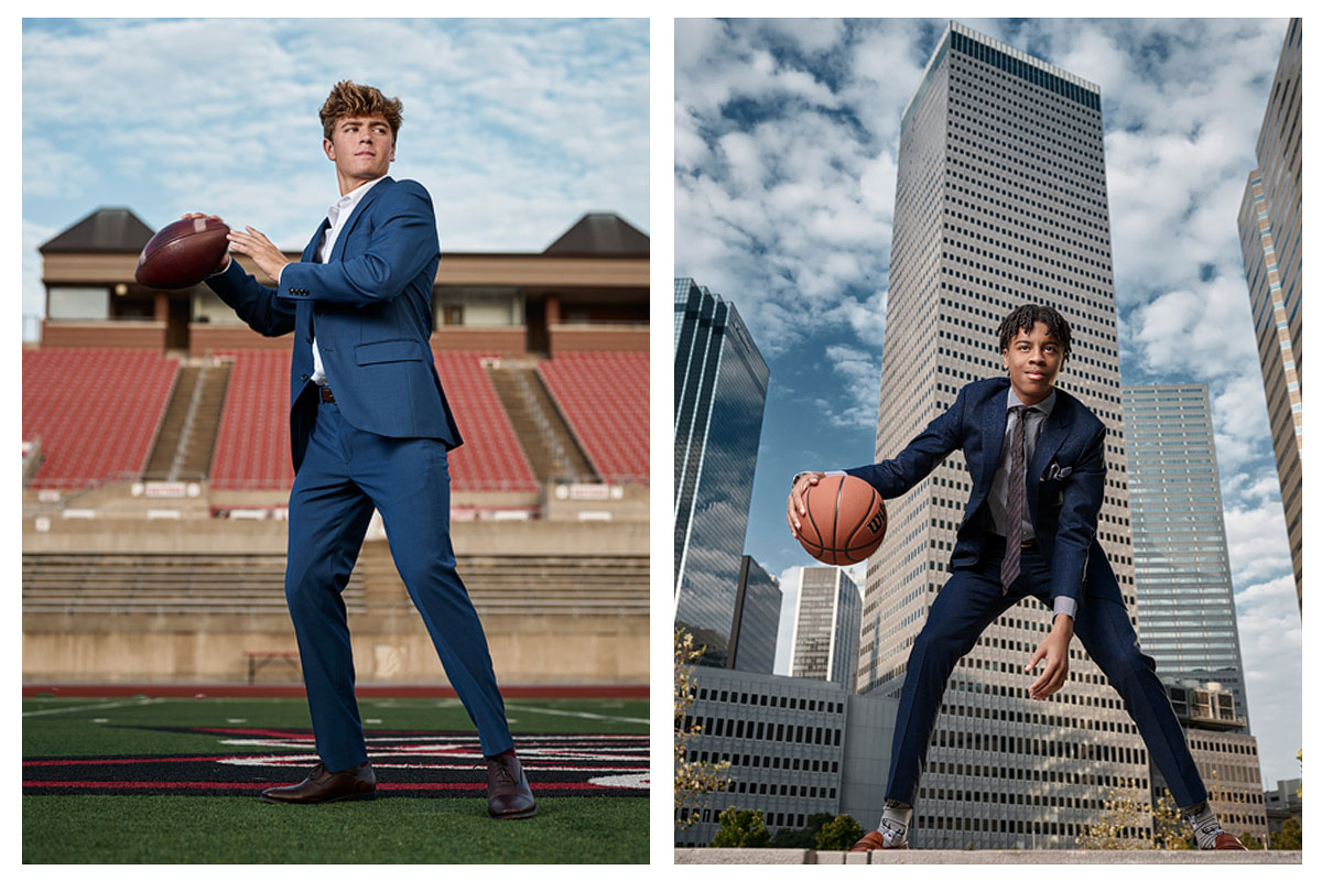 senior basketball photos byron nelson high school and dallas football senior portraits on field in coppell