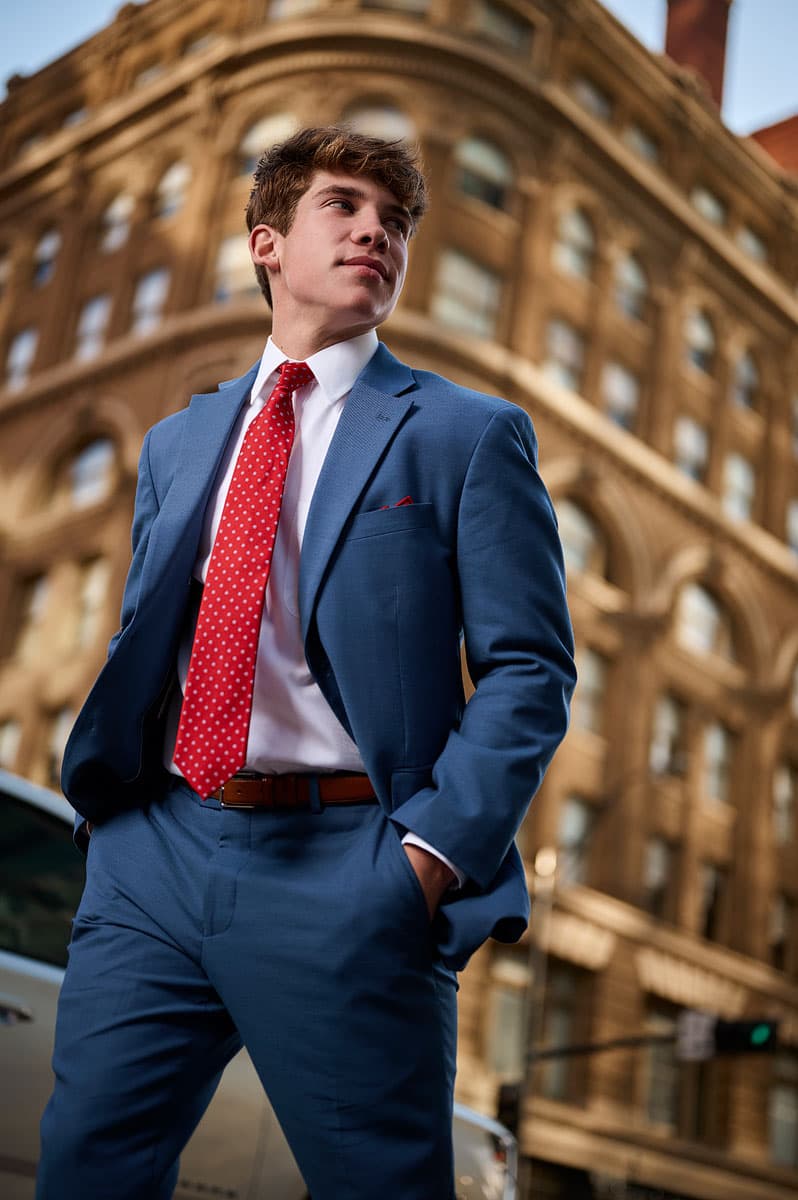 allen senior portraits suit boys