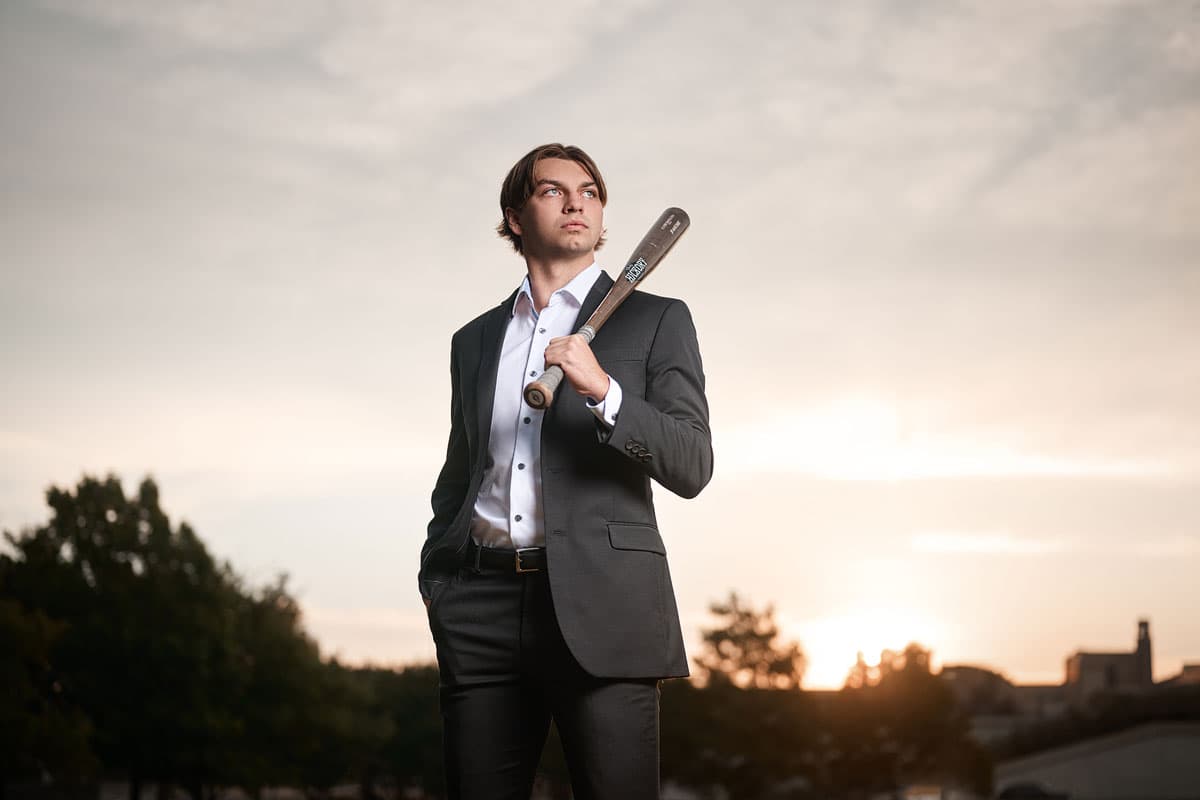 Baseball Senior Portraits For Mckinney Christian Boys Photographer 001
