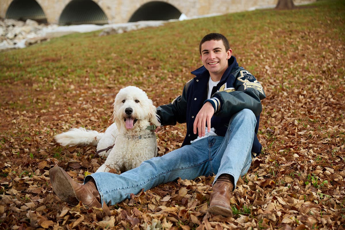 Mckinney Christian Senior Pictures With Dog Photographer 001